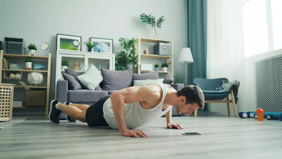 Progression chart showing beginner to advanced exercise modifications